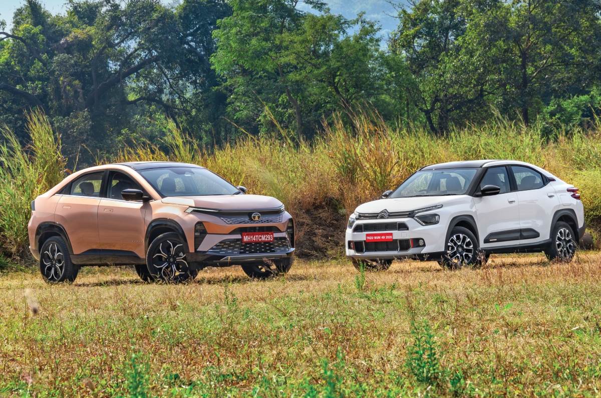 Tata Curvv vs Citroen Basalt front static