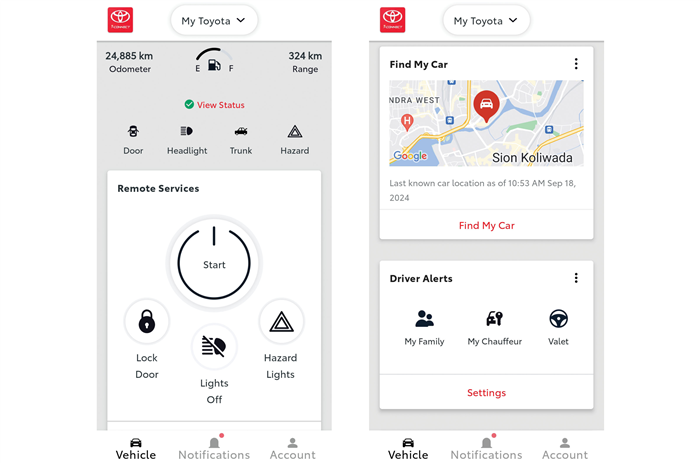 Toyota Hyryder connected car tech