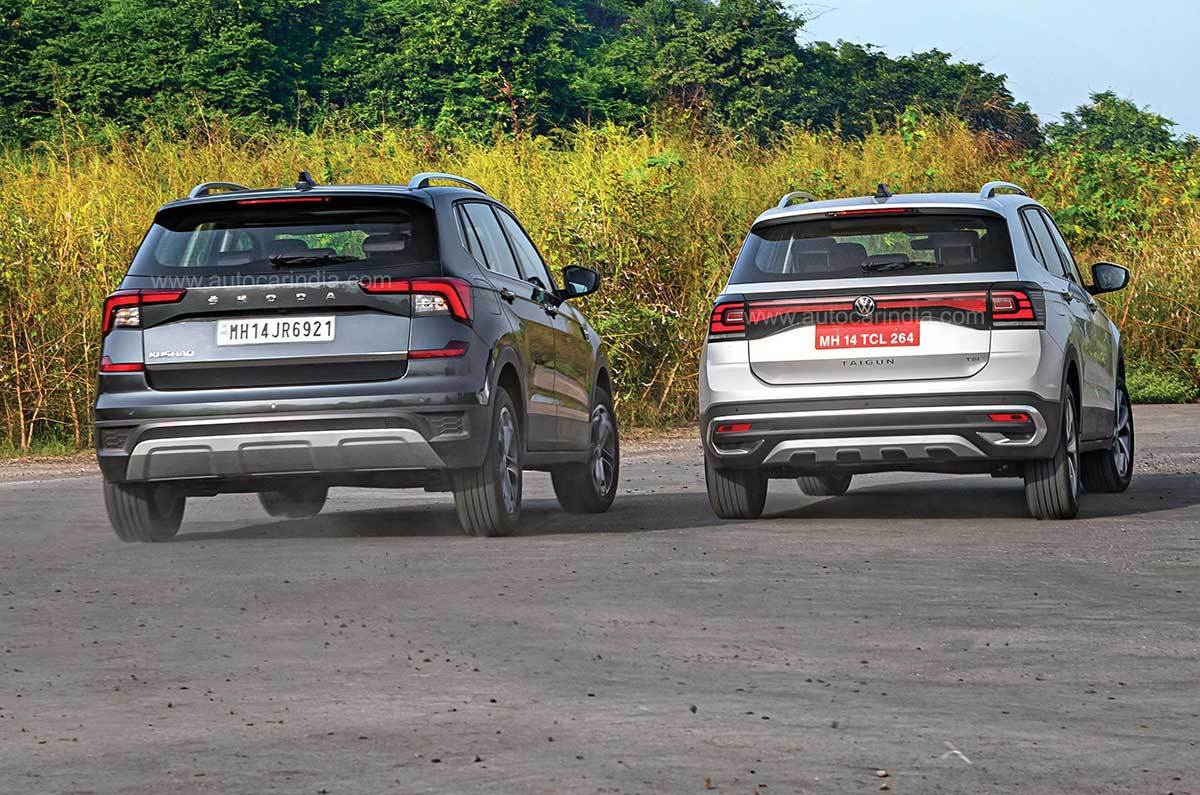 2021 Volkswagen Taigun vs Skoda Kushaq 1.0 TSI comparison | Autocar India