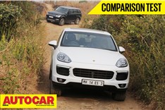 New Porsche Cayenne vs Range Rover Sport video comparison
