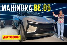 Mahindra BE.05 electric SUV walkaround video 