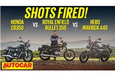Hero Mavrick 440 vs Honda CB350 vs Royal Enfield Bullet 350 comparison video