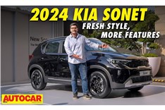 Kia Sonet facelift first look video