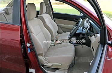 The new front seats are supportive and comfy, and the cushioning feels a bit softer than before. There’s ample height adjustment for the driver’s seat too.