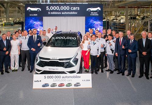 Kia Slovakia hits production milestone of five million cars and SUVs