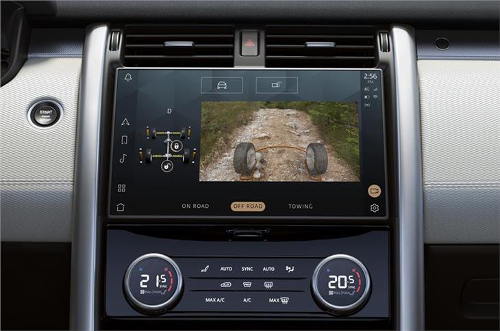 Discovery's new ClearSight Ground View Monitor can come handy on off-road trails.