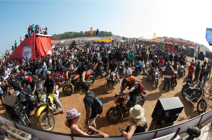 More than 7000 people turned up at the 2nd edition of India Bike Week. Photo Credit: Abhimanyu Mulchandani 