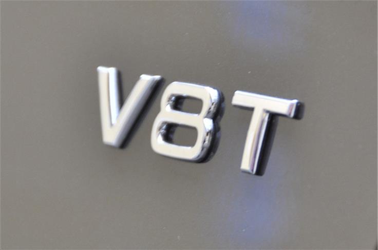 In profile, this badge is the only tell-tale sign of the big engine that lies underneath.  