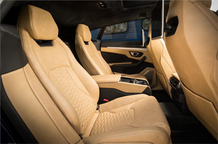 Rear seats have a lot of space - almost too much for a performance-oriented car!