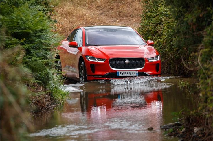 It can do that too! I-Pace can wade through 500mm water.
