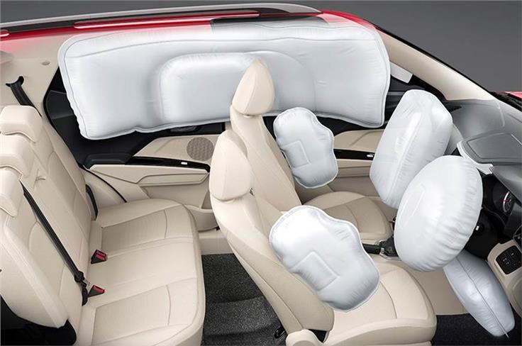 Top-spec variants gets seven airbags as standard. 