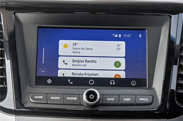 8.0-inch touchscreen infotainment screen is the largest in the segment.