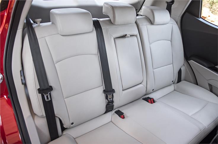 The XUV300 gets three adjustable neck restraints at the rear.