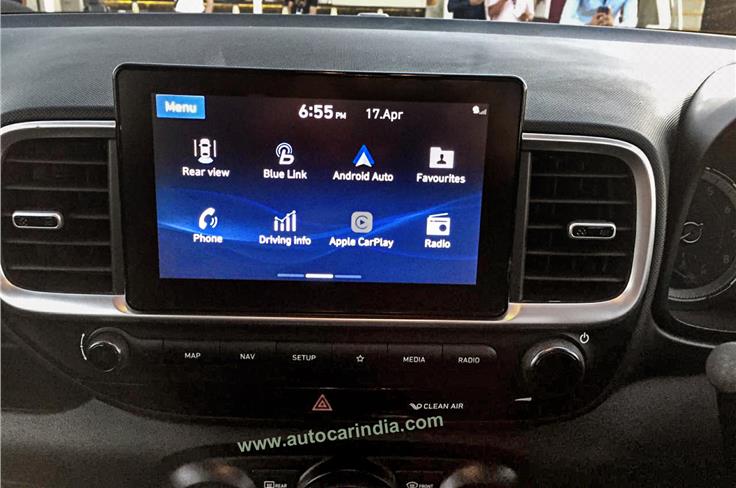 8.0-inch infotainment screen supports Android Auto and Apple CarPlay.