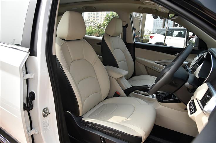 A champagne and black dual-tone interior theme replaces the all-black one seen on the older model. 