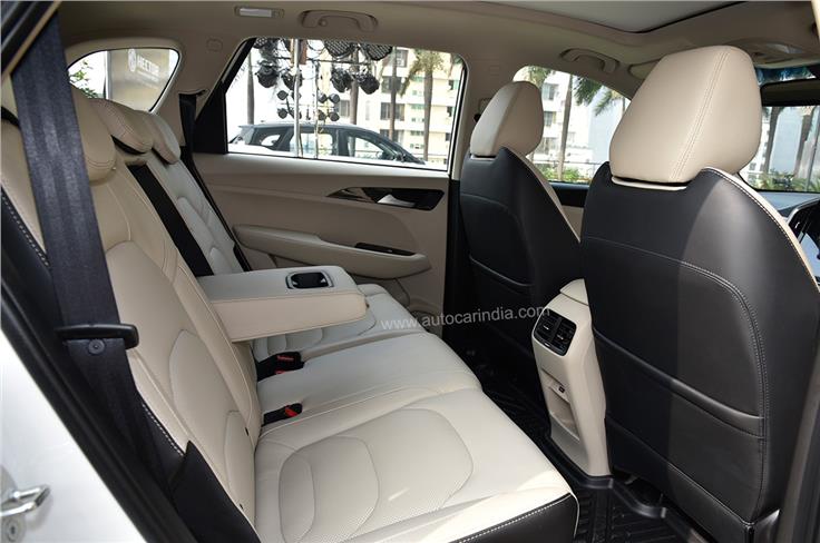 The rear seat is as spacious and comfortable as before.