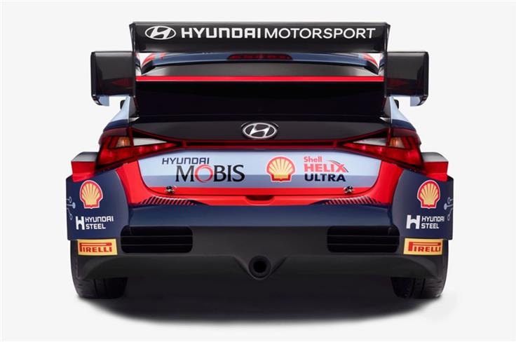 Hyundai i20 N Rally1 rear