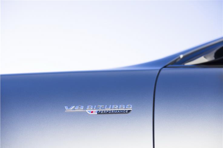 Mercedes-AMG S63 V8 badge 