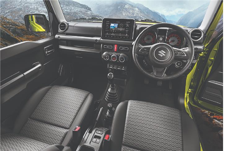 Maruti Suzuki Jimny 5-door interior, PC- Social Media