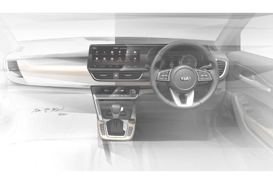 Kia Sp Suv Interior Sketches Reveal Production Version S