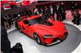 Toyota FT-1 concept has been unveiled at  Detroit. 