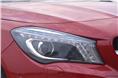 Headlights are same as the A-class hatchback's with LED daytime-running units. 