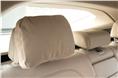 Like the Merc E-class, the 6GT also gets soft pillows for the rear-seat headrests. Great to doze off on.