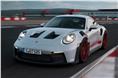 2023 Porsche 911 GT3 RS front track shot