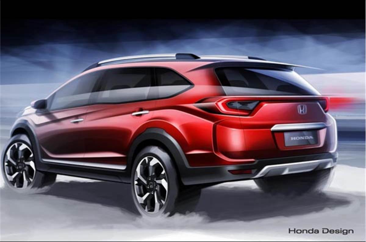 Honda Br V Official Sketches Released Autocar India