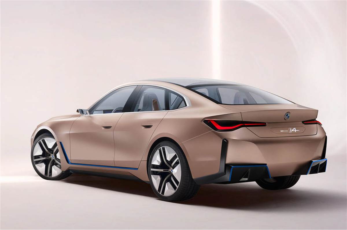 Bmw Concept I4 Price In India First Look Bmw I4 523bhp And A 373 Mile