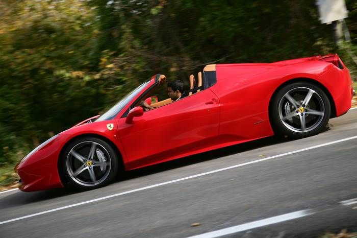 Ferrari 458 spider review, test drive