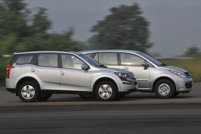 Mahindra XUV500 vs Tata Aria 4x2  