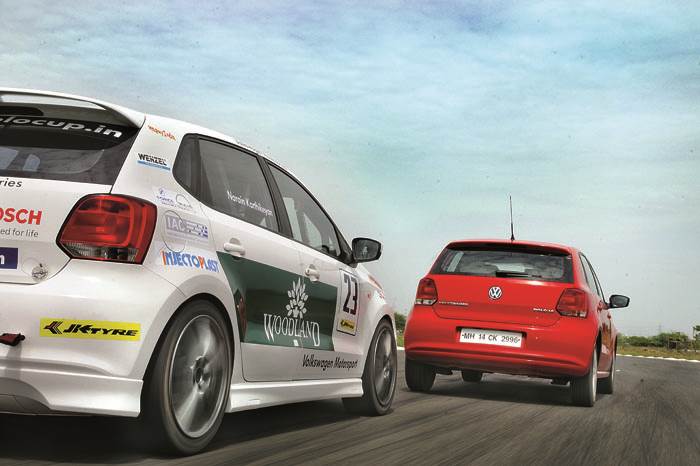 VW Polo vs Polo R Cup car