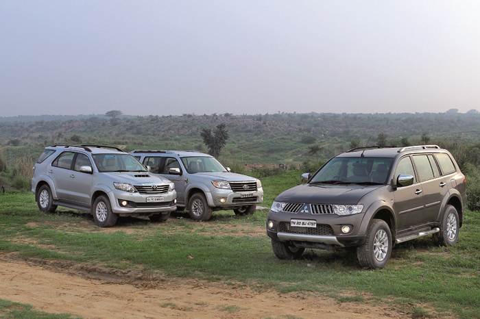 Pajero Sport vs Fortuner vs Endeavour