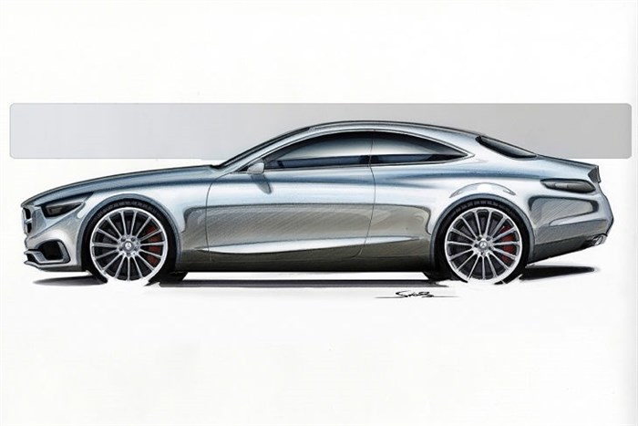 Mercedes S-class coupé sketch unveiled