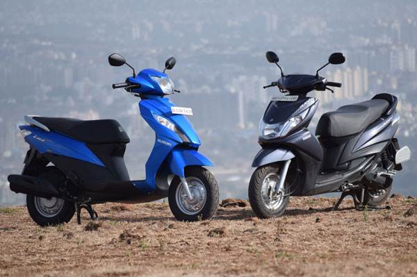 Suzuki Lets vs Yamaha Ray