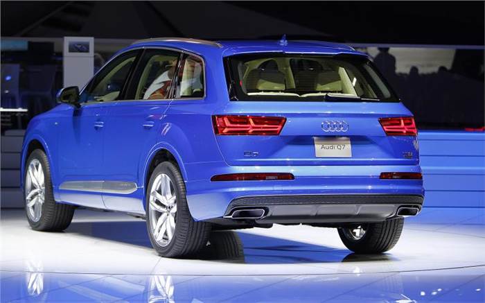 New Audi Q7 showcased at Detroit motor show 2015