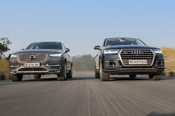 New Audi Q7 vs new Volvo XC90 comparison