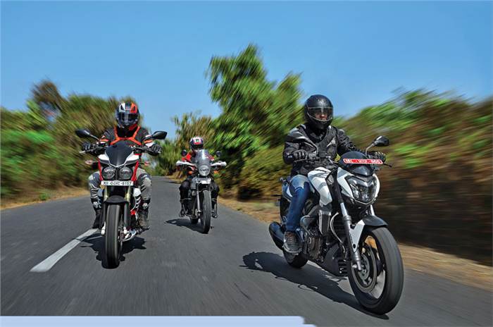 Bajaj Dominar 400 vs Mojo vs Himalayan comparison