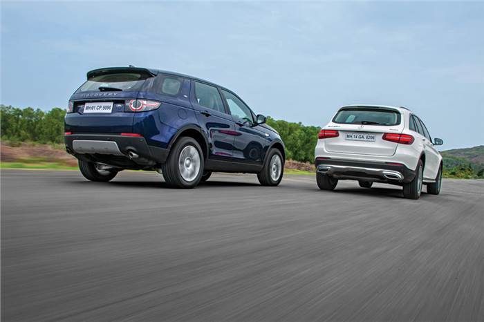 2017 Land Rover Discovery Sport vs Mercedes GLC 220d comparison