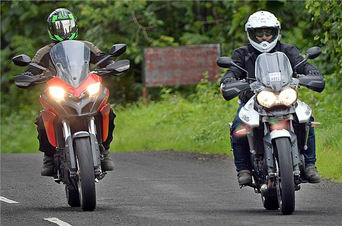 Triumph Tiger 800 XRx vs Ducati Multistrada 950 comparison