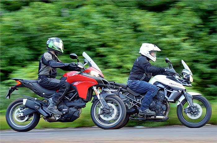 Triumph Tiger 800 XRx vs Ducati Multistrada 950 comparison