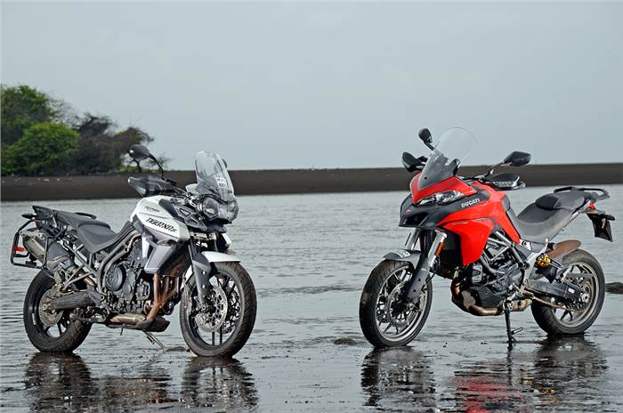 Triumph Tiger 800 XRx vs Ducati Multistrada 950 comparison