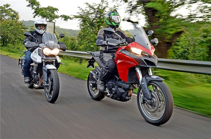 Triumph Tiger 800 XRx vs Ducati Multistrada 950 comparison