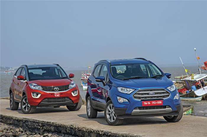 2017 Ford EcoSport vs Tata Nexon petrol comparison