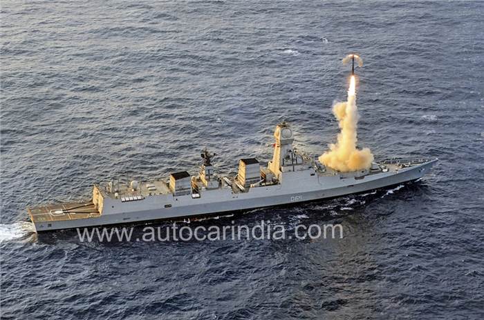 On board the INS Chennai stealth destroyer 