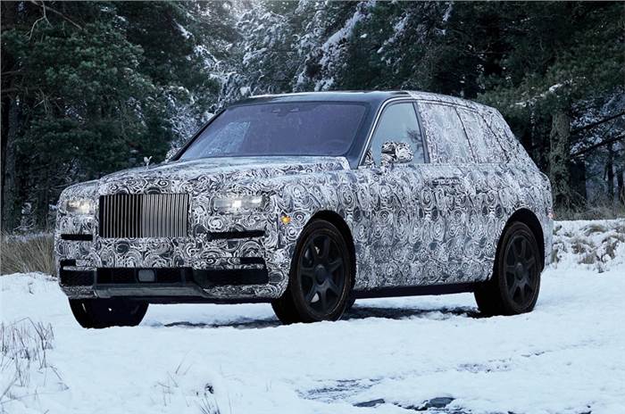 Rolls Royce Cullinan tests to be on social media ahead of launch