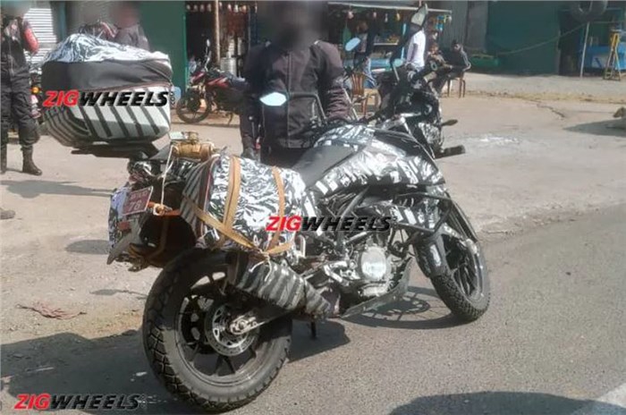 KTM spotted with accessories | India