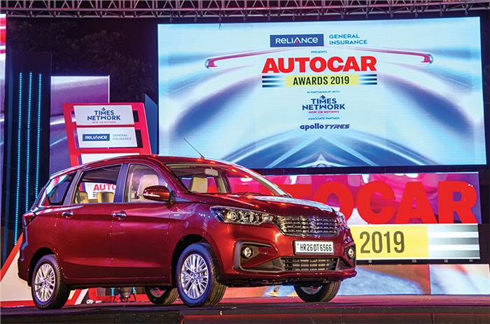 Maruti Suzuki Ertiga Autocar India Car of the Year 2019