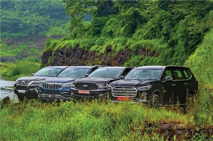MG Gloster vs Toyota Fortuner vs Ford Endeavour vs Mahindra Alturas G4 comparison